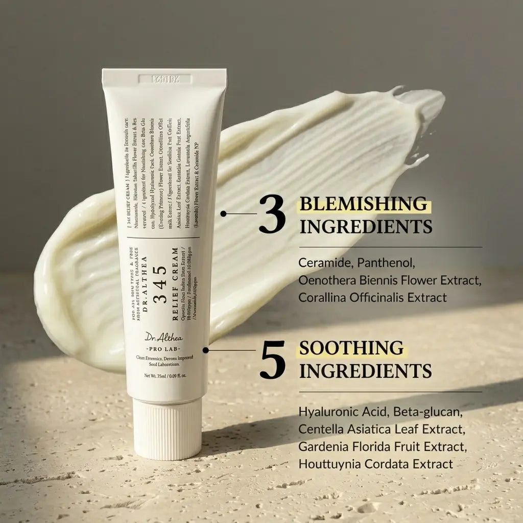 Dr. Althea 345 Relief Cream | Hydrating & Soothing Face Moisturizer (35ml)